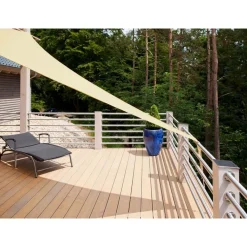 Żagiel ogrodowy przeciwsłoneczny DecoTeam, prostokąt, 2 x 3 m, beżowy