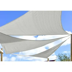 Żagiel ogrodowy przeciwsłoneczny DecoTeam Optima, trójkąt, 3,6 x 3,6 x 3,6 m, biały