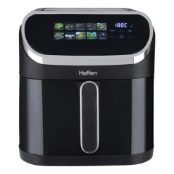 Air Fryer Frytkownica beztłuszczowa z okienkiem Hoffen, 1600-2000 W, 8 l, czarna