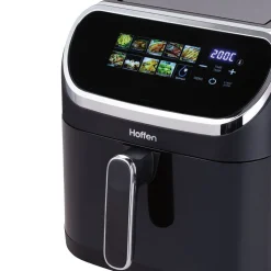 Air Fryer Frytkownica beztłuszczowa z okienkiem Hoffen, 1600-2000 W, 8 l, czarna