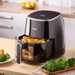 Air Fryer Frytkownica beztłuszczowa z okienkiem Hoffen, 1550 W, 5 l, czarna