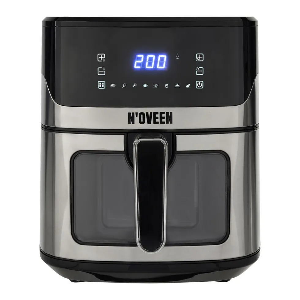 Air Fryer Frytkownica beztłuszczowa z okienkiem Noveen AF560, 1600 W, 6,5 l, czarny