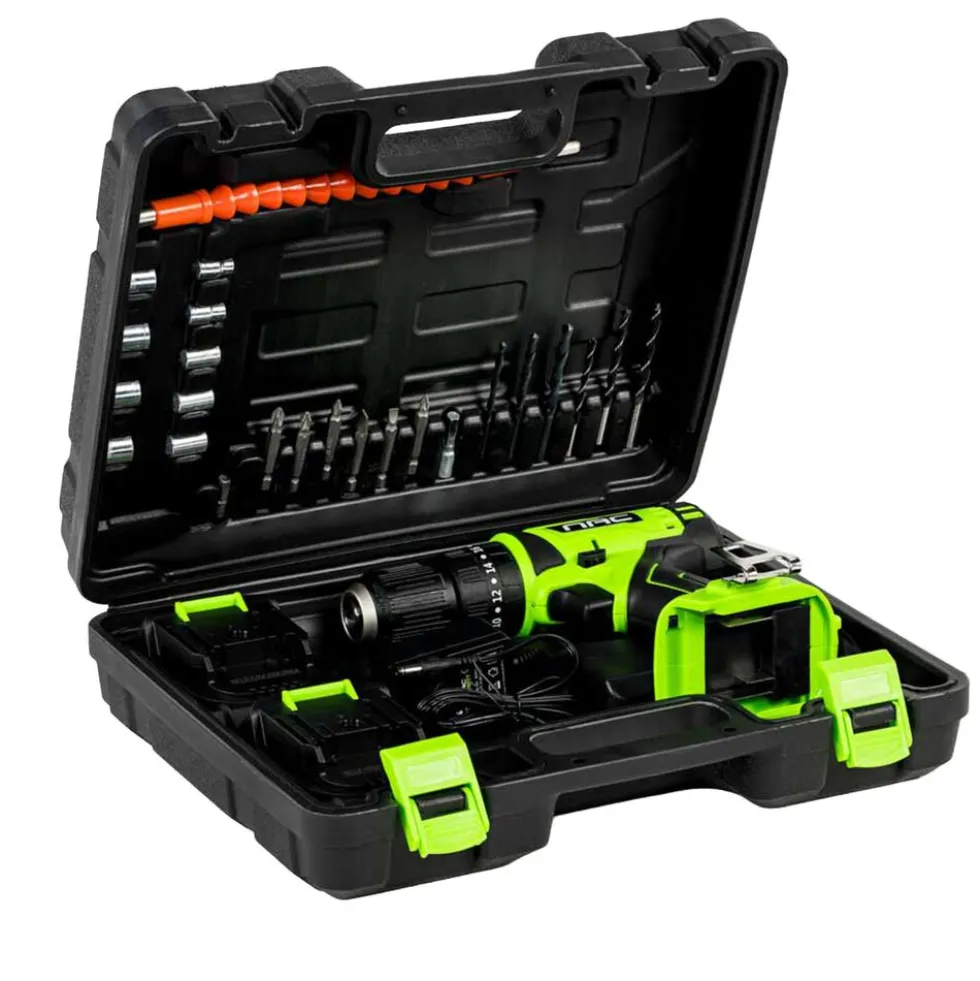 Akumulatorowa wiertarko-wkrętarka udarowa NAC Smart NS-CID-20-S, 20 V, bateria 2 Ah
