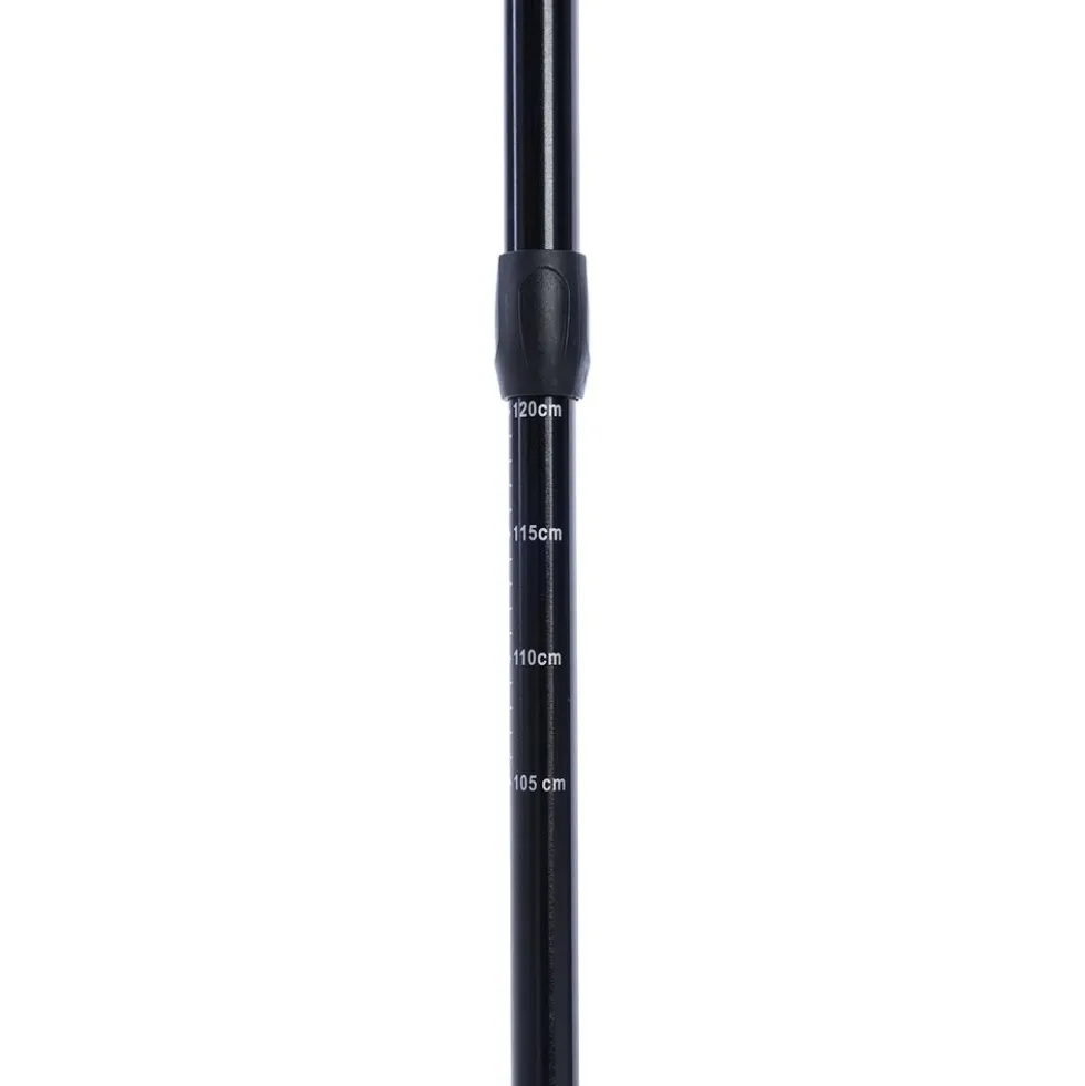 Aluminiowe kije trekkingowe HiMountain, 66-135 cm, czarno-czerwone