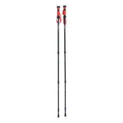 Aluminiowe kije trekkingowe HiMountain, 66-135 cm, czarno-czerwone
