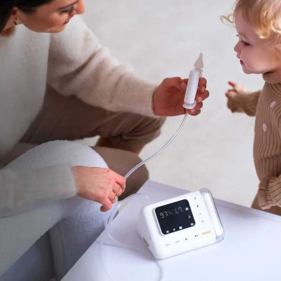 Aspirator do nosa Neno Nariz, 60 kPa, z lampą UV i podświetleniem LED