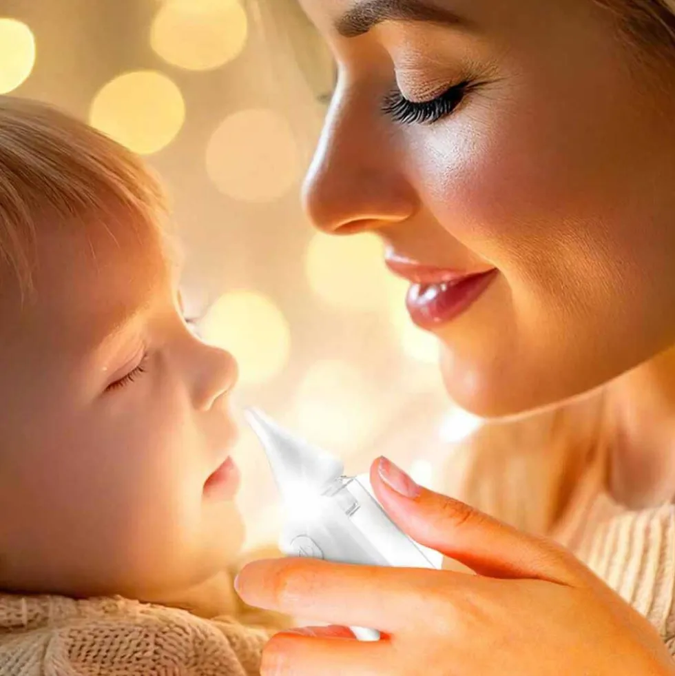 Aspirator do nosa Neno Nariz, 60 kPa, z lampą UV i podświetleniem LED
