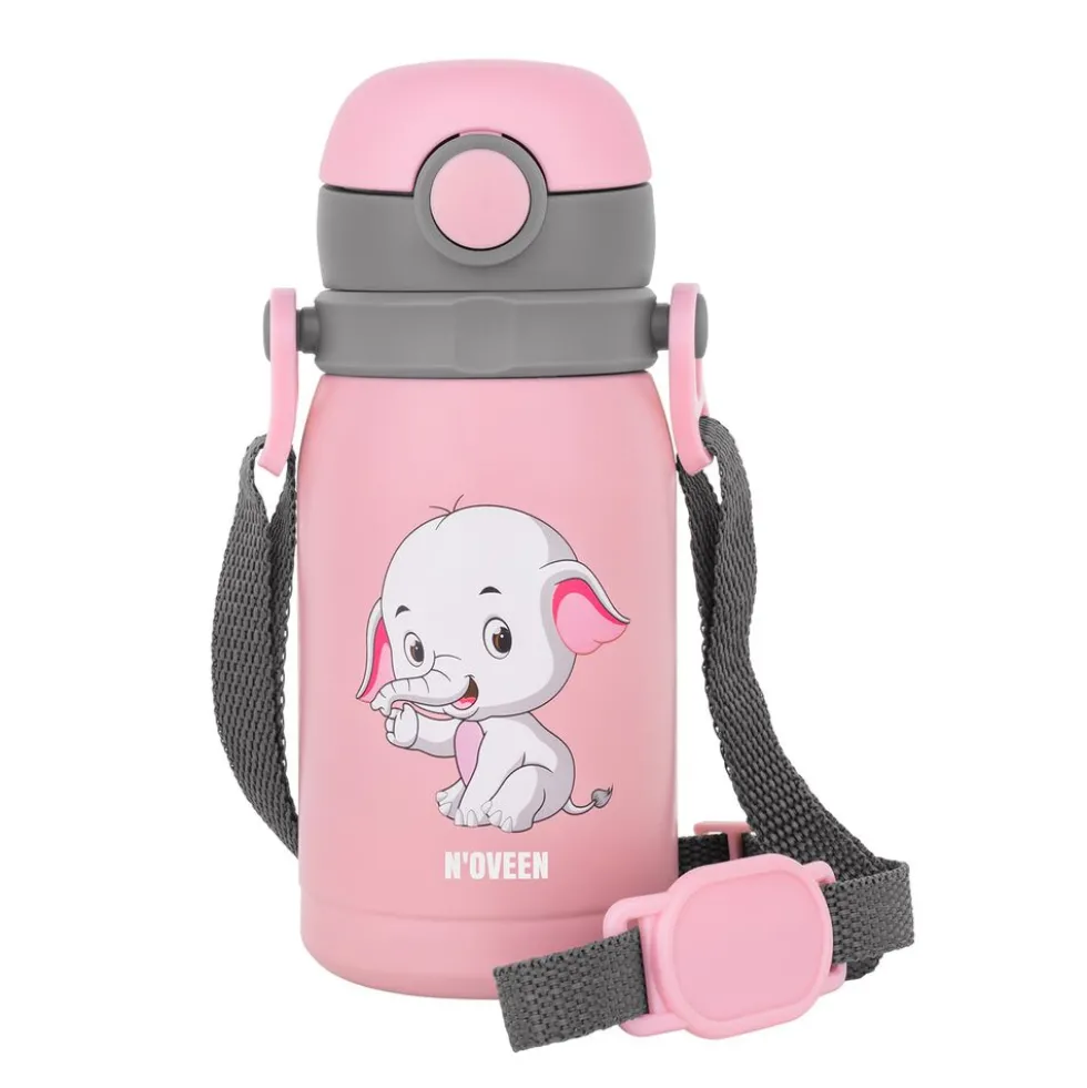Bidon NOVEEN TB566 Pink Solid 300 ml, różowy