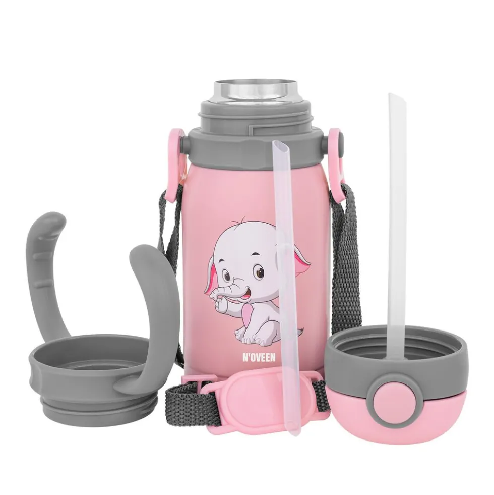 Bidon NOVEEN TB566 Pink Solid 300 ml, różowy