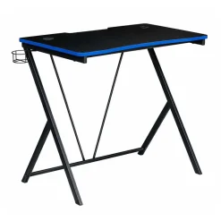 Biurko gamingowe Vilandy Gamer, 80 x 50 x 75 cm, czarne