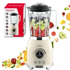 Blender kielichowy Klausberg, 600 W, 1,5 l, beżowy
