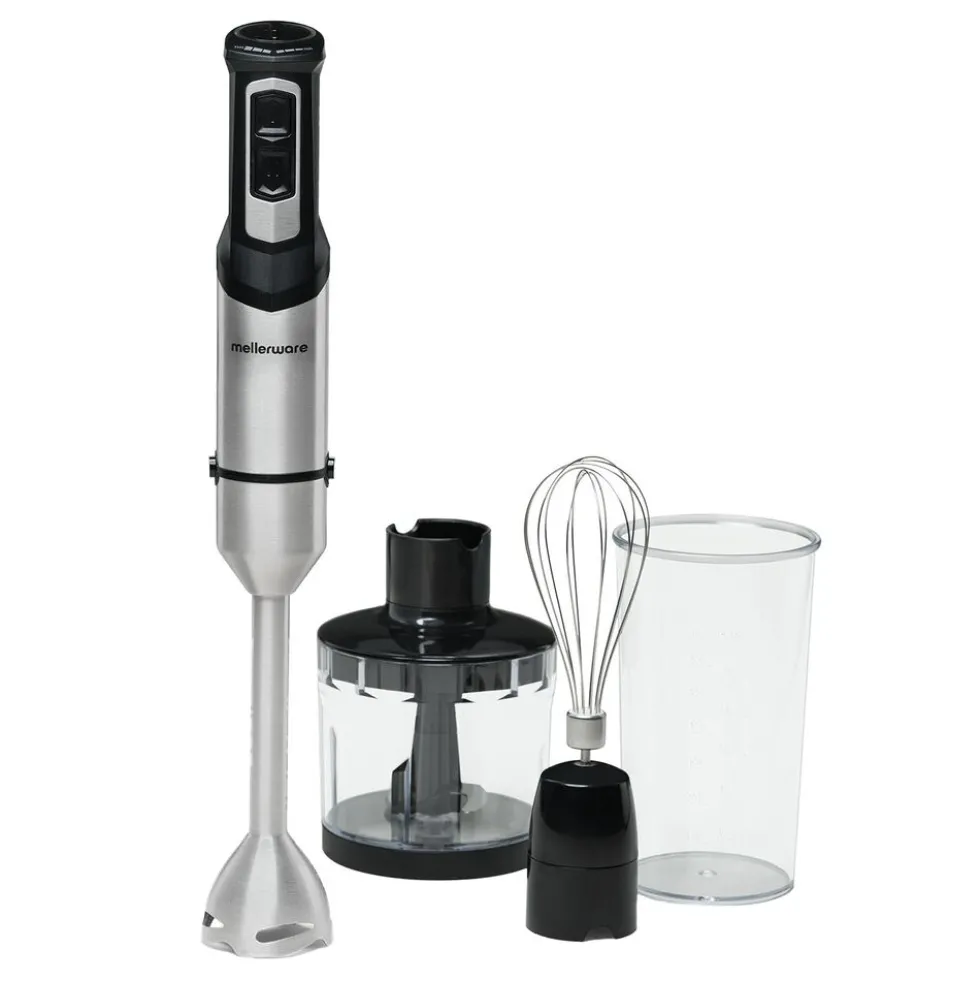 Blender Mellerware Spiro, 1000 W, z akcesoriami, czarny