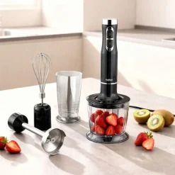 Blender ręczny 3 w 1 Hoffen Expert, z wyświetlaczem, 1000 W, czarny
