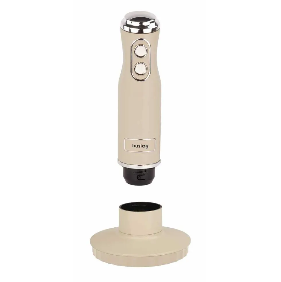 Blender ręczny 4 w 1 Huslog QuickBlend, 700 W, 4 końcówki, kremowy