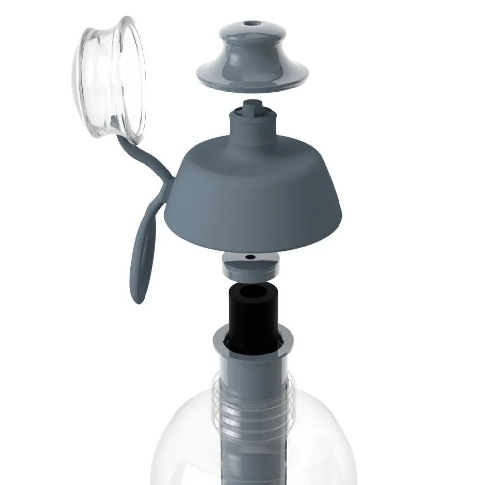 Butelka filtrująca 0,5 L SOFT, szara, 1 filtr w zestawie