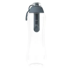 Butelka filtrująca 0,5 L SOFT, szara, 1 filtr w zestawie