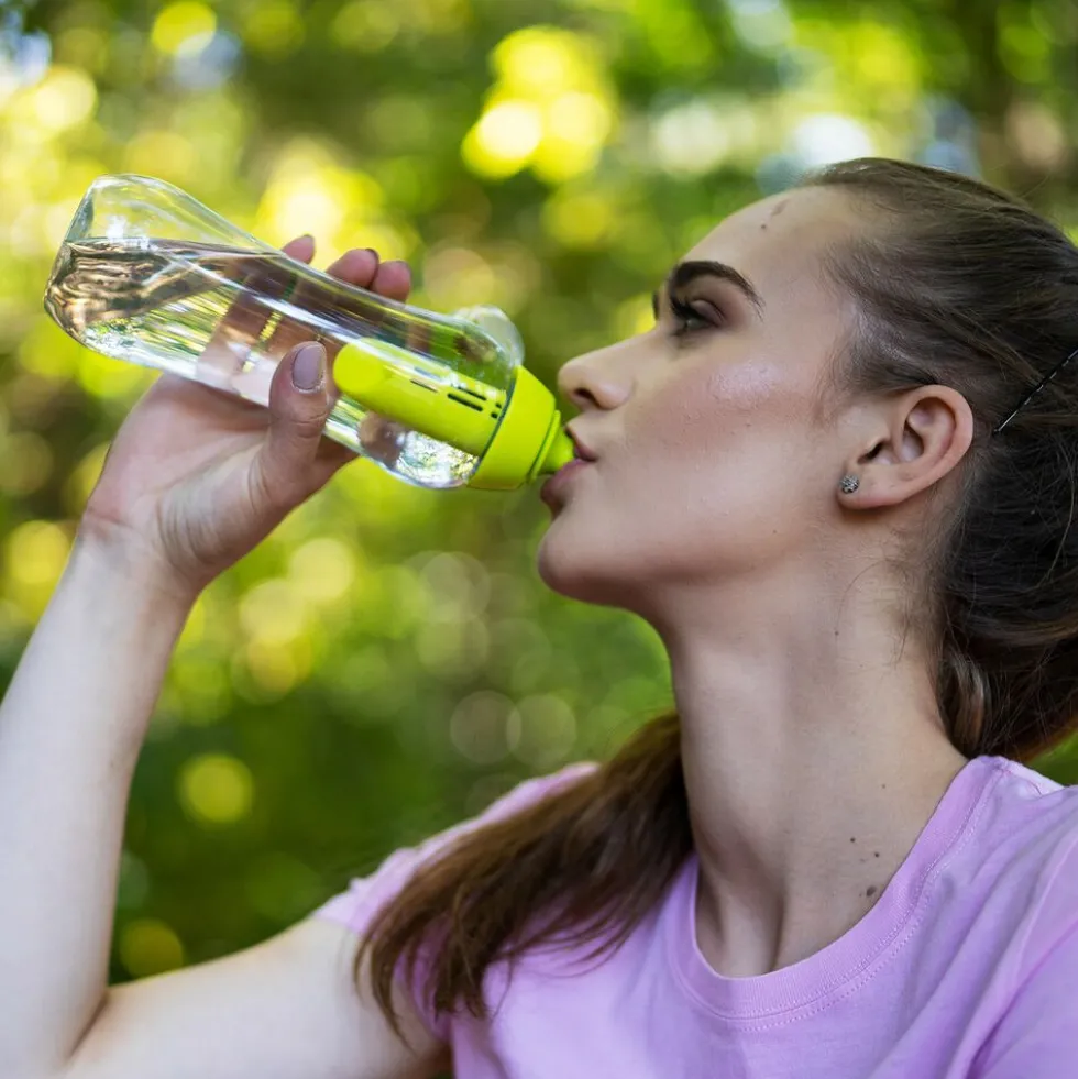 Butelka filtrująca 0,5 l Soft, 1 wkład filtrujący, zielona
