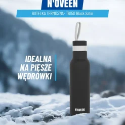 Butelka Termiczna Noveen TB150 Black Satin, 500 ml, czarna