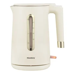 Czajnik elektryczny stalowy Klausberg, 1,7 l, 1500-1800 W, beżowy