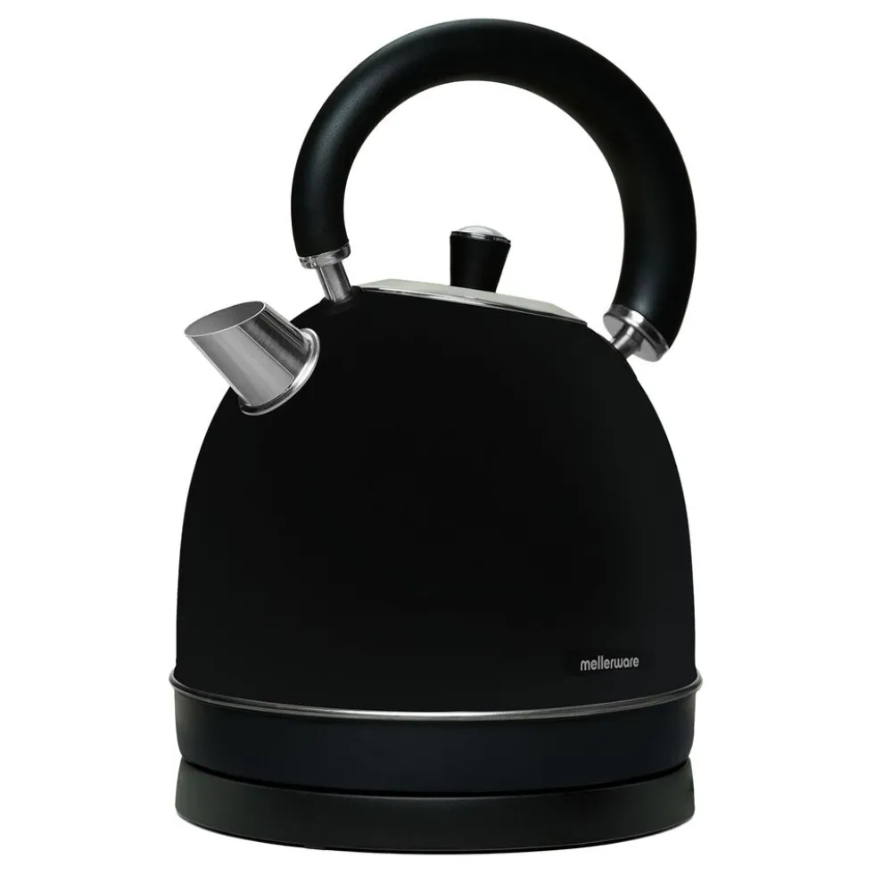 Czajnik elektryczny stalowy Mellerware Spring, 1,8 l, 2200 W, czarny