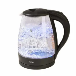 Czajnik elektryczny szklany Hoffen, 1,8 l, 2200 W, czarny