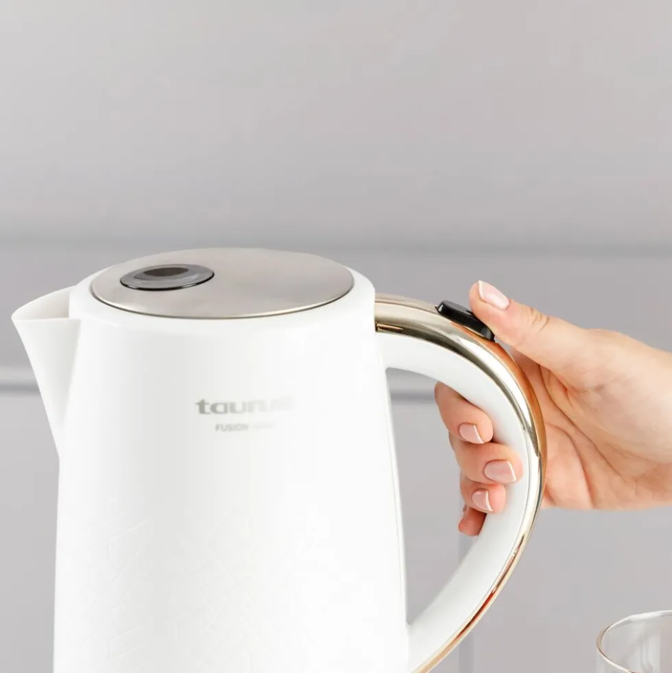 Czajnik elektryczny Taurus Fusion Wave, 2200 W, 1,7 l, biały