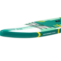 Deska SUP-2016 Black Forest, 320 x 81 x 15 cm z akcesoriami, biało-zielona