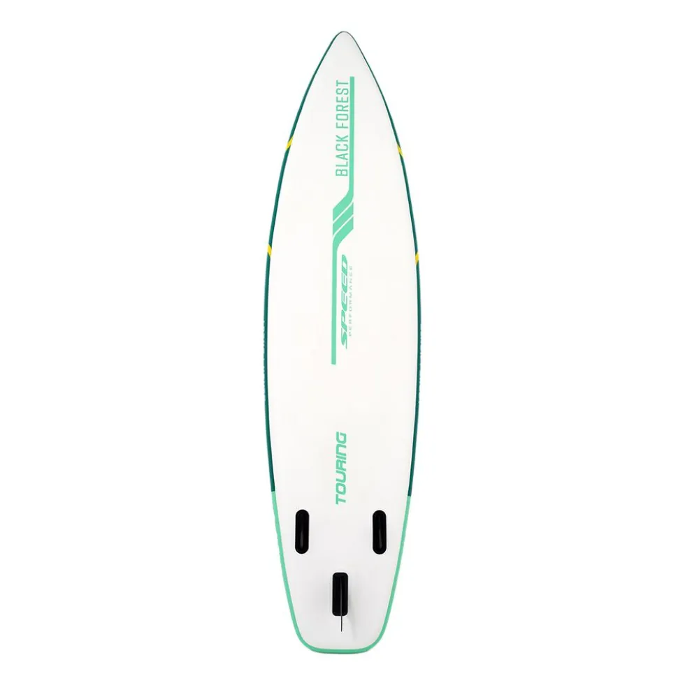 Deska SUP-2016 Black Forest, 320 x 81 x 15 cm z akcesoriami, biało-zielona