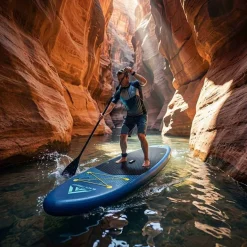 Deska SUP Black Forest, 350 x 81 x 15 cm, z akcesoriami, granatowa