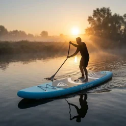 Deska SUP Black Forest, 320 x 81 x 15 cm, z akcesoriami, błękitna