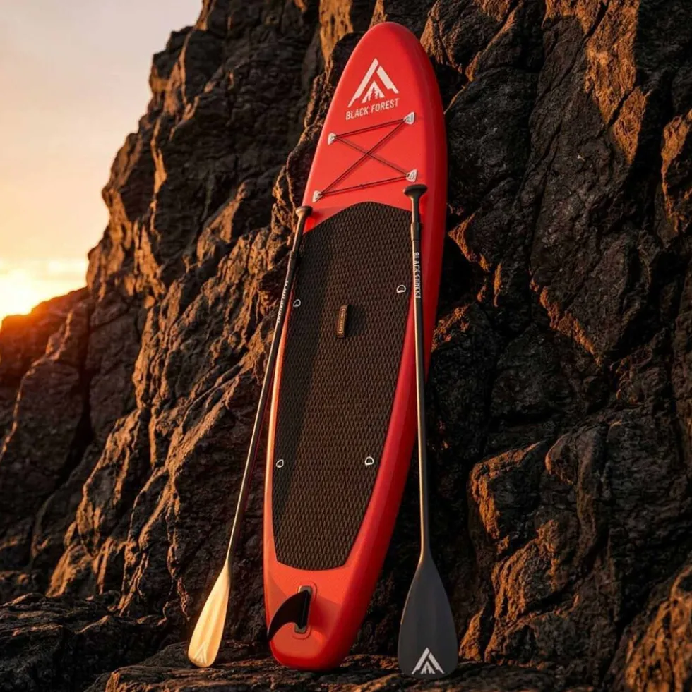 Deska SUP Black Forest, 320 x 78 x 15 cm, z akcesoriami, czerwona