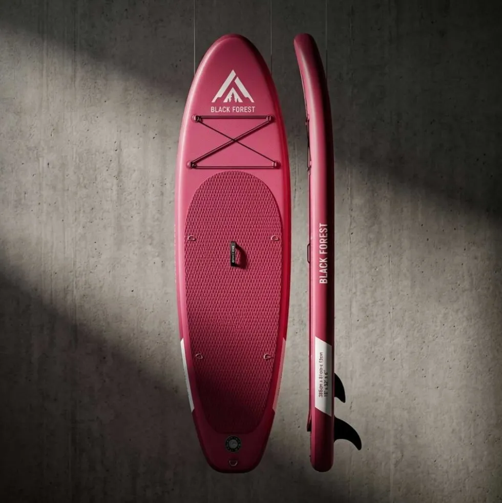 Deska SUP Black Forest, 320 x 78 x 15 cm, z akcesoriami, różowa