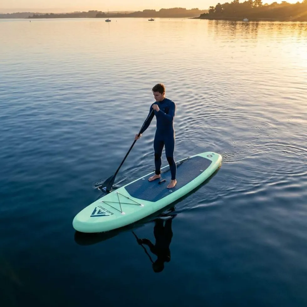 Deska SUP Black Forest, 320 x 78 x 15 cm, z akcesoriami, turkusowa