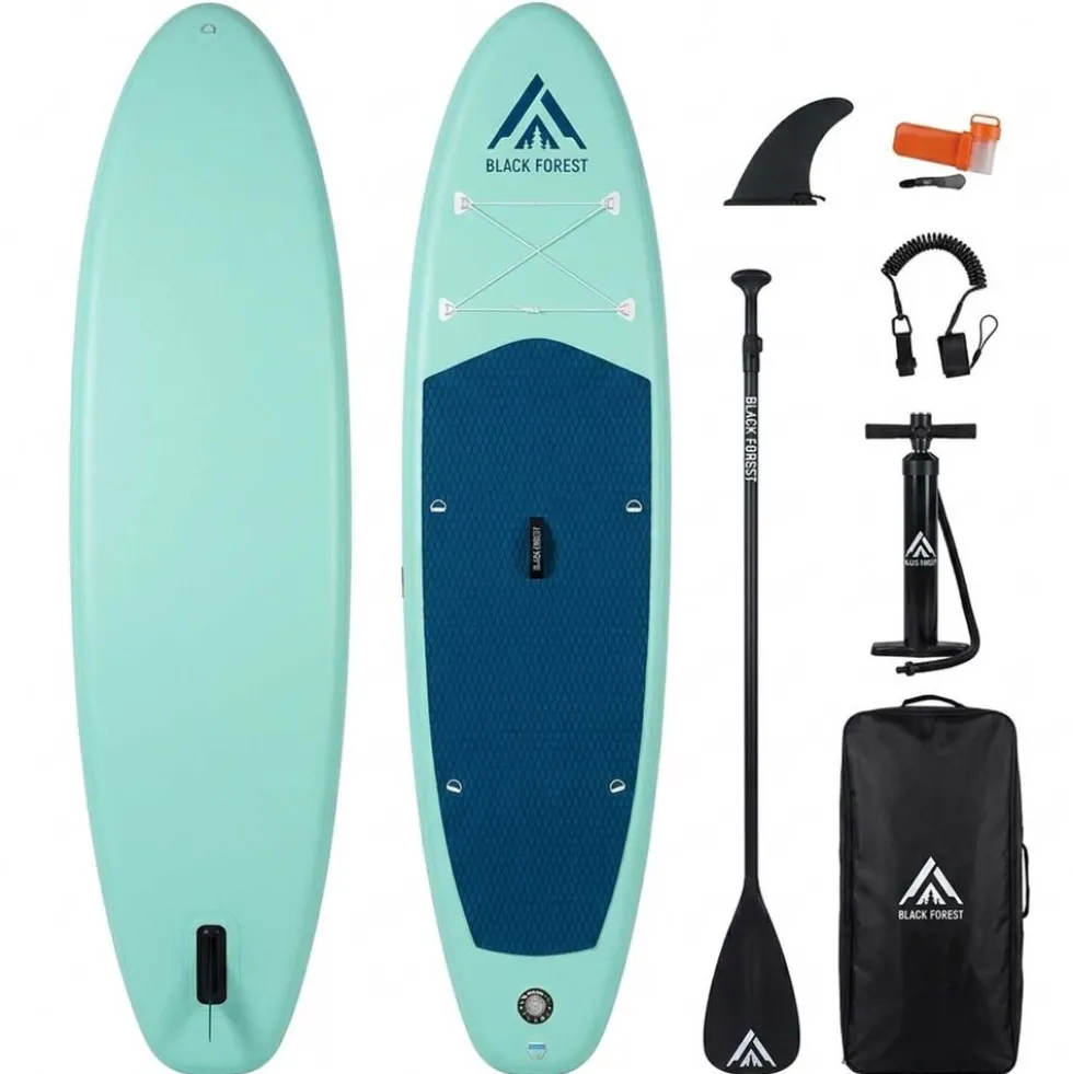 Deska SUP Black Forest, 320 x 78 x 15 cm, z akcesoriami, turkusowa