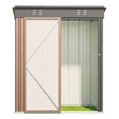 Domek narzędziowy Aiho CC21-LB-EU, 161 x 94 x 182 cm, brązowy