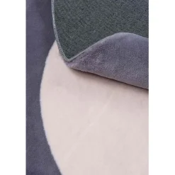 Dywan Maximo Rabbit Premium, koło, 120 cm, ramka, beżowo-antracytowy