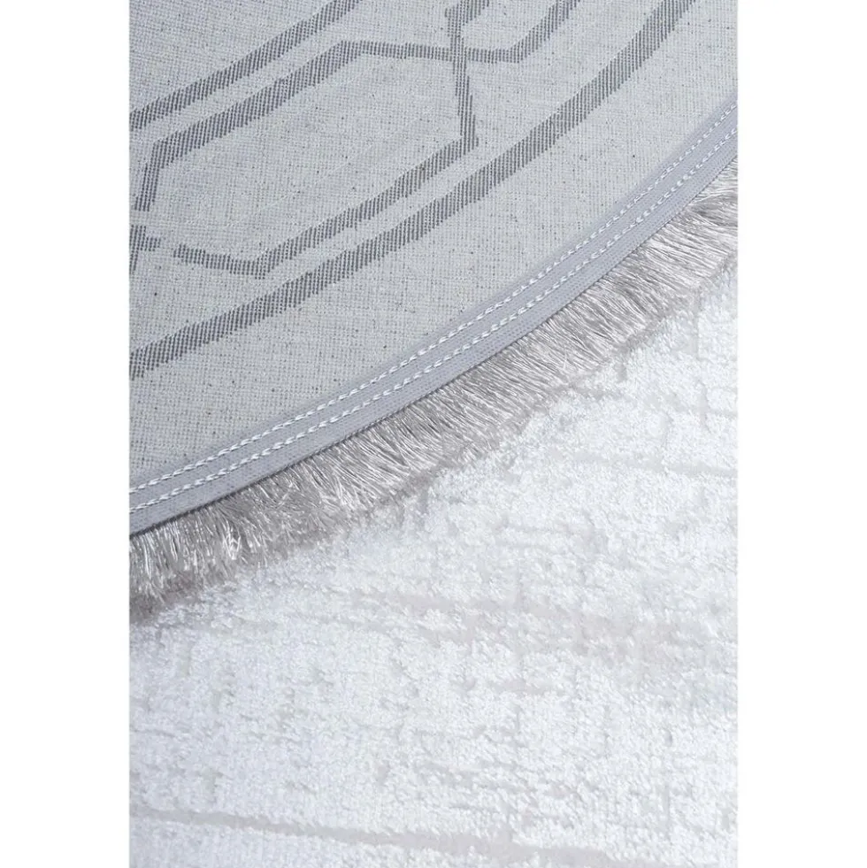 Dywan Multi-Decor Eclipse, koło, 120 cm, ornament, kość słoniowa