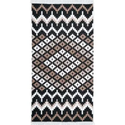 Dywan Multi-decor Kilim Gold, 80 x 150 cm, etno, beżowo-czarny