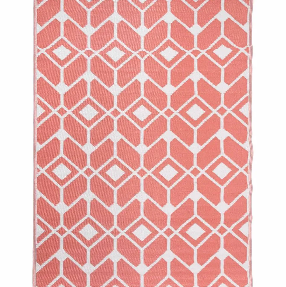 Dywan zewnętrzny Multi-decor, 160 x 220 cm, geometryczny wzór, bordowy