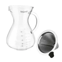 Dzbanek do kawy z zaparzaczem Tadar, 800 ml, szklany