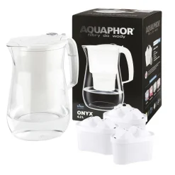 Dzbanek filtrujący ONYX do wody, 4,2l, biały, 3 wkłady B25 Maxfor