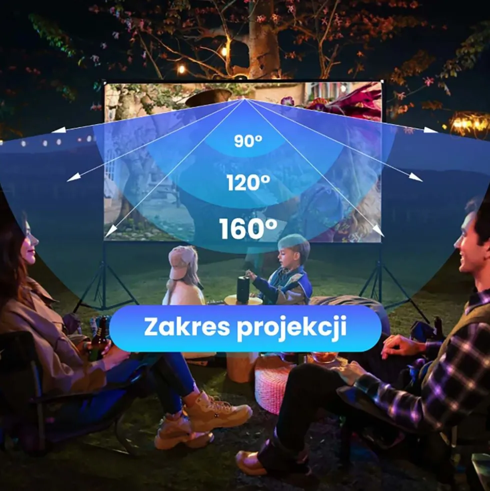 Ekran projekcyjny przenośny Extralink, 84”, 186 x 105 cm, ze stojakiem