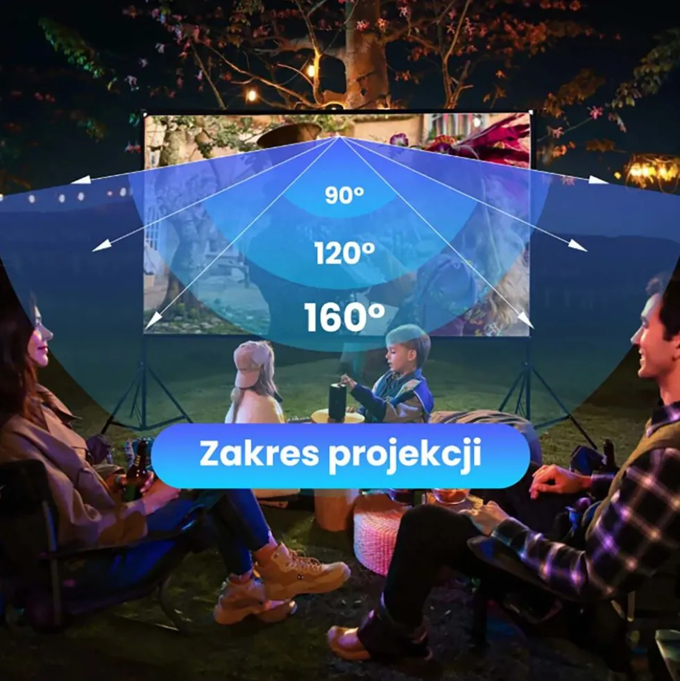 Ekran projekcyjny przenośny Extralink, 100”, 220 x 125 cm, ze stojakiem