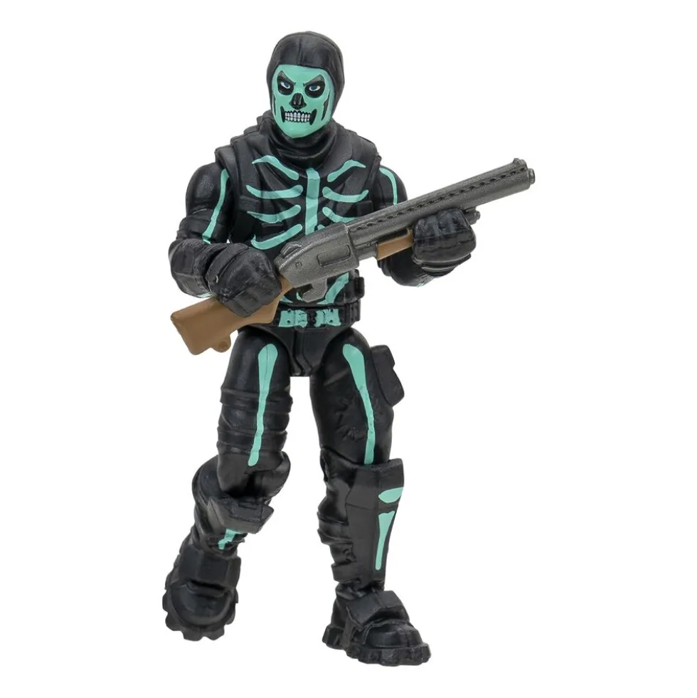 Figurka Fortnite Skull Trooper Green, 6,5 cm, ruchoma