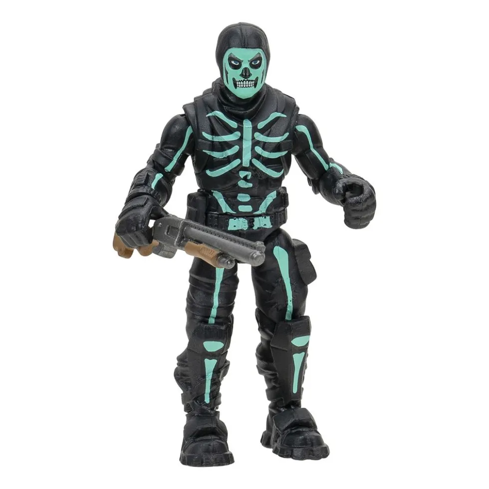 Figurka Fortnite Skull Trooper Green, 6,5 cm, ruchoma