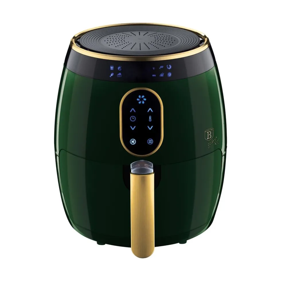 Frytkownica beztłuszczowa BerlingerHaus Emerald, 1350 W, 3,2 l, zielona