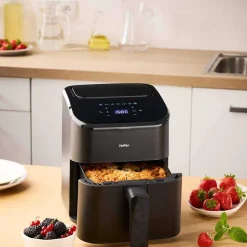 Frytkownica beztłuszczowa Hoffen, 1000 W, 3 l, czarna
