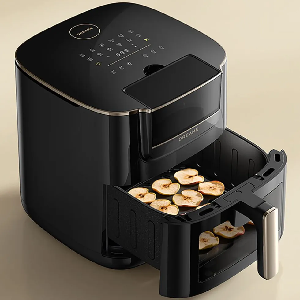 Frytkownica beztłuszczowa z okienkiem Dreame Tasti AF30, 2300 W, 7 l, czarna