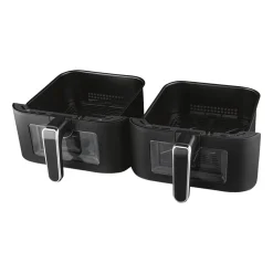 Frytkownica dwukomorowa Hoffen Expert HO-00091, 2800 W, 11 l, czarna