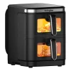 Frytkownica dwukomorowa KaringBee ZHAF-960AP, 2800 W, 2 x 5,5 l, czarna